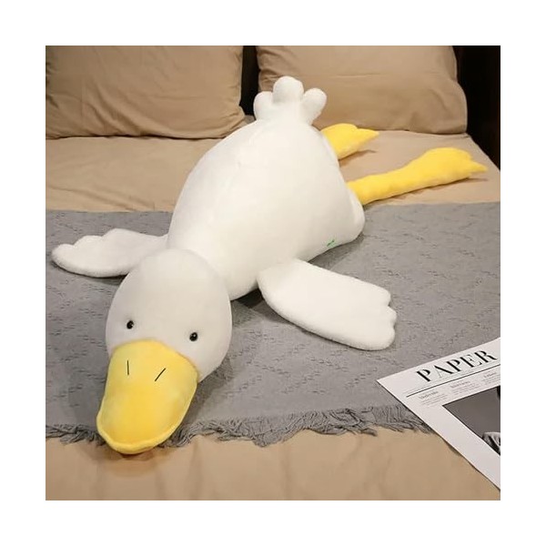 SaruEL Oreiller en Peluche d’oie Mignon géant Peluche Jouet de Canard Peluche Animal Tapis de Couchage Oreiller poupée Cadeau