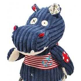 Les Deglingos - Hippipos lHippo - Doudou Original - Doudou idéal dès la Naissance - Idée Cadeau Naissance - Peluche Toute Do