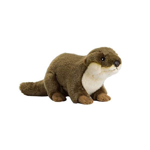 WWF Plüsch WWF - Peluche Loutre Européenne - Peluche Réaliste avec de Nombreux Détails Ressemblants - Douce et Souple - Norme