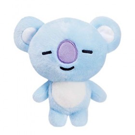 Produits officiels BT21 signés Aurora World, peluche KOYA, petit modèle, 61328, bleu
