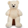 FAVOSTA Ours en Peluche 60cm Nounours Peluche Jouet Enfant Cadeau de Vacances Blanc