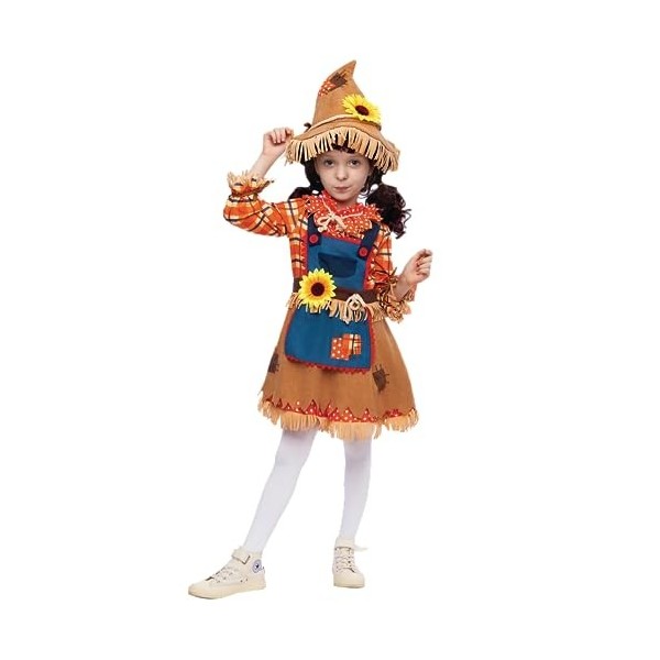 Spooktacular Creations Déguisement dÉpouvantail Doux Tournesol pour Filles Fermière Small 5 – 7 yrs 