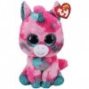 Ty - Beanie Boos - Peluche Gumball la Licorne, TY36466, Rose / Bleu, 30 cm