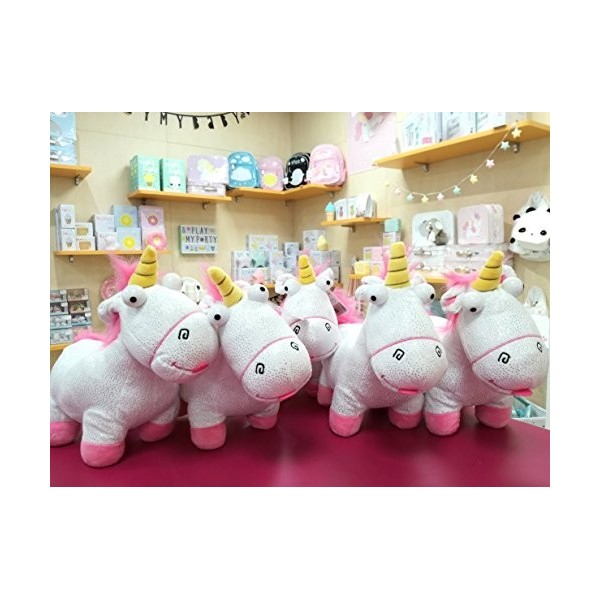 Peluche Gru 3, Mon préféré Villano - Licorne Fluffy avec paillettes 25 Cm - 760016659