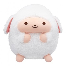 Peluche Mouton Jouet de Mouton en Peluche, Oreiller en Peluche Agneau Mignon Animaux en Peluche Coussin en Peluche, Poupée Mo