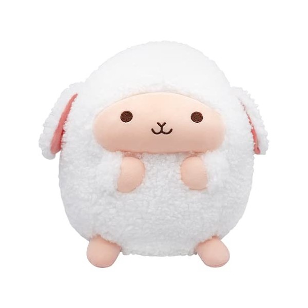 Peluche Mouton Jouet de Mouton en Peluche, Oreiller en Peluche Agneau Mignon Animaux en Peluche Coussin en Peluche, Poupée Mo