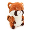 Coseoan Panda Plush Kawaii Panda Roux en Peluche Poupée Panda Plushie Toy Coussin Cadeau Panda en couchée, 35cm 