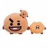 Aurora Other License Produits Officiels BT21 signés World, Peluche SHOOKY, Moyen modèle, 61322, Marron