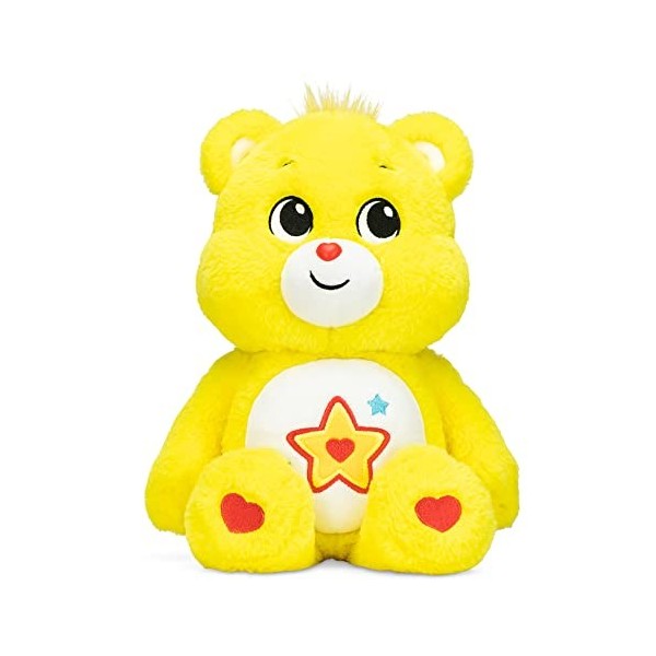 Care Bears Basic Fun 22409 Superstar Bear, Peluche Mignonne à Collectionner de 35 cm, Peluches et Peluches pour Enfants, ador
