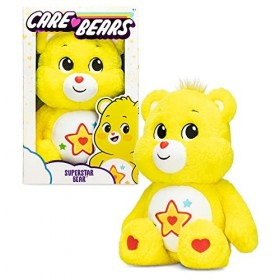 Care Bears Basic Fun 22409 Superstar Bear, Peluche Mignonne à Collectionner de 35 cm, Peluches et Peluches pour Enfants, ador