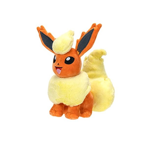 PoKéMoN Peluche de 20 cm-Flamara, PKW3406, Noir, Petit