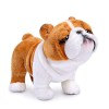 lilizzhoumax Jouets en Chien Samoyède Peluche 32cm/12”, Simulation Poupée&nbsp;Réaliste, Animal en Peluche Chien Jouets Animaux Sa