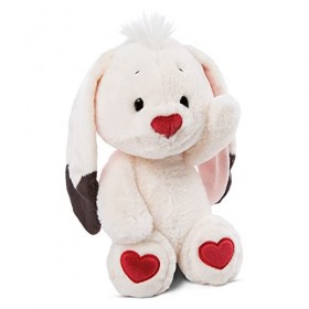 NICI- Hasen 25cm avec Motif de cœur sous Les Pieds – Lapins Peluches pour Filles, garçons et bébés – Jouets Animaux Tout Doux