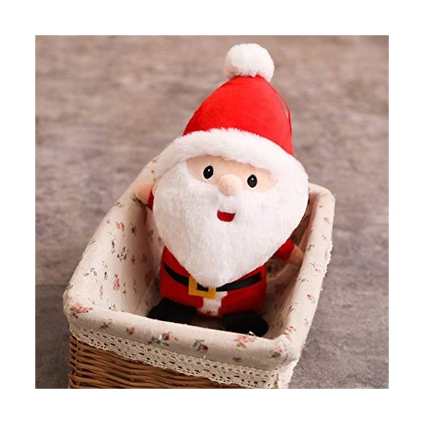 OKEPS YeahiBaby Père Noël Poupée de Noël Père Noël Peluche Animal Fête de Noël Cadeau pour Enfants Décoration de Bureau 23 c