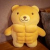 Mignon Pain Gros Muscle Ours en Peluche Animal Lion Poupée Douce Sommeil Câlin Oreiller Petite Amie Cadeau D’Anniversaire Gar