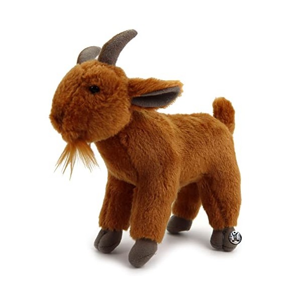 Peluche ramsey marron en zige chèvre debout - Doudou * biz