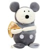 SSxgslbh 1 pièce de 35 cm sac à dos souris jouet en peluche mignon animal souris dessin animé cadeau danniversaire couleur 
