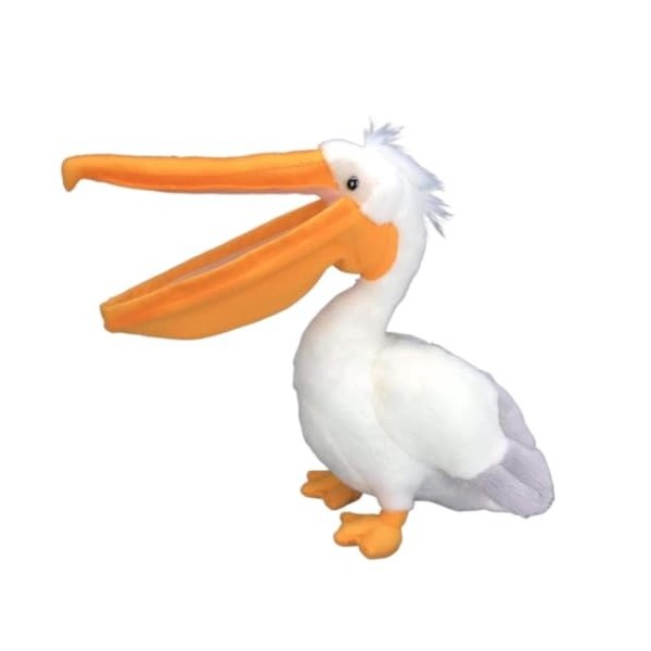 JOEBO Simulation Bouche personnalité Oiseau en Peluche poupée Tenant Poisson pélican en Peluche Jouet Grande Bouche Canard Do
