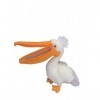 JOEBO Simulation Bouche personnalité Oiseau en Peluche poupée Tenant Poisson pélican en Peluche Jouet Grande Bouche Canard Do