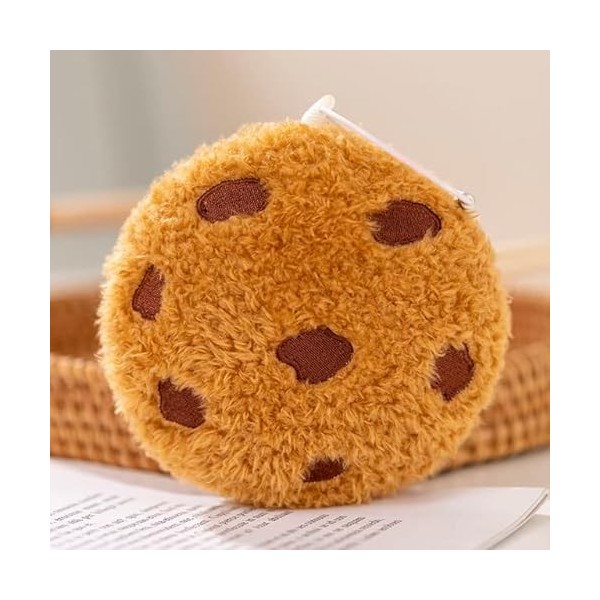 NOpinz Petit Biscuit poupée Pad rempli Rond Biscuit Peluche Jouet créatif Oreiller Doux Sac à Dos Pendentif Enfants Fille Cad