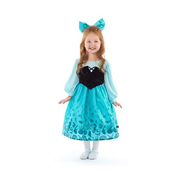 Little Adventures New Mermaid Day Dress Costume with Hairbow Medium Age 3-5 