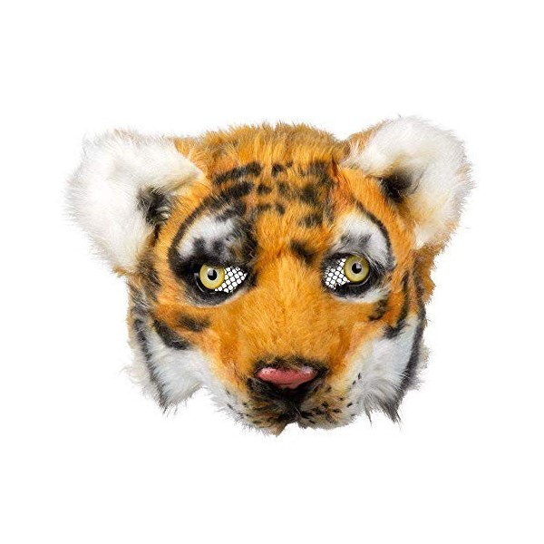 BOLAND BV Masque tigre peluche adulte - Coloré - Taille Unique