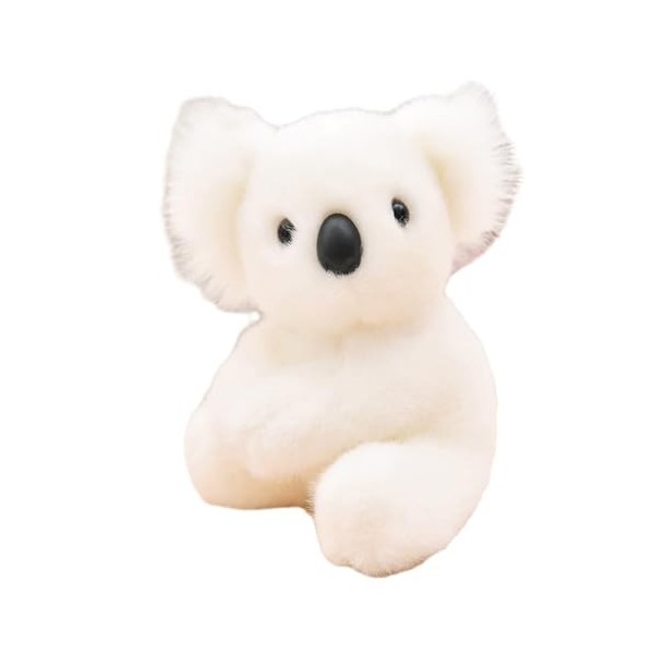 Shienfir Jouet en peluche koala mignon pour enfants - Décoration dintérieur ou cadeau danniversaire pour petite amie - Blan