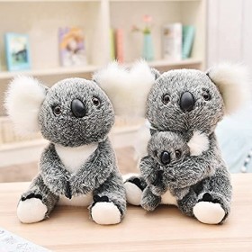 Koala Peluche Doux Koala Ours Mama et Bébé pour Enfants Filles Poupée Chiffon en Peluche Mignon Poupon Koala Adorable Jouet d