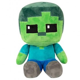 JINX 10101 Minecraft Crafter Zombie Jouet en Peluche Multicolore 22 cm
