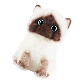 ibasenice Peluche Jouet en Peluche Chat en Peluche Chat Siamois Animal en Peluche Chat Modèle Ornement Enfants Décor Animal e