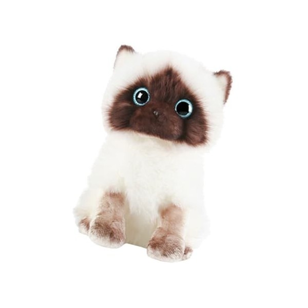 ibasenice Peluche Jouet en Peluche Chat en Peluche Chat Siamois Animal en Peluche Chat Modèle Ornement Enfants Décor Animal e