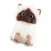 ibasenice Peluche Jouet en Peluche Chat en Peluche Chat Siamois Animal en Peluche Chat Modèle Ornement Enfants Décor Animal e