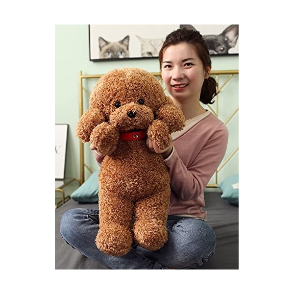 25 cm-55 cm Teddy Chien Poupée en Peluche Jouet Assis Caniche Poupée Mignon Enfants Filles en Peluche Oreiller Chambre Décora