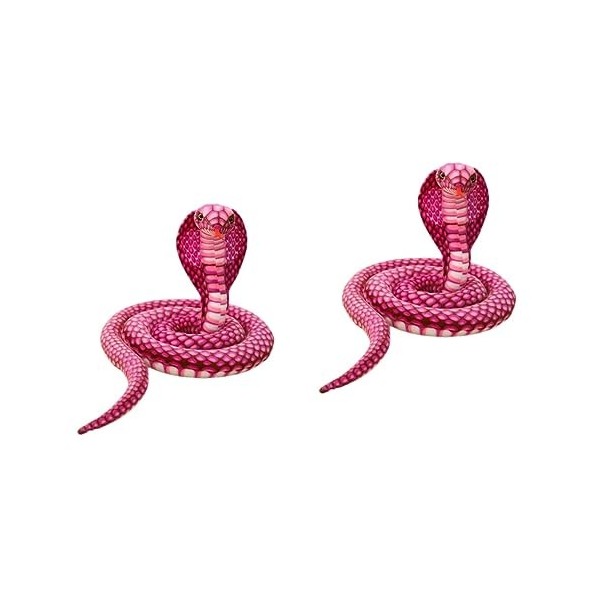 Toyvian Enfants Décor Animaux en Peluche Animaux en Peluche Courte Rose Décoratif en Peluche Jouet Beau Serpent Jouet Confort