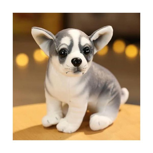 KiLoom Réaliste Chien Animaux De Compagnie Jouets en Peluche Aniamls Beagle Husky Bulldog Chihuahua Carlin Dalmatien Doggy Do