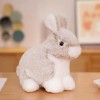 Réaliste Lapin à Fourrure Jouets en Peluche Animaux en Peluche Dessin animé Mignon Peluche poupée Jouets Maison Voiture décor