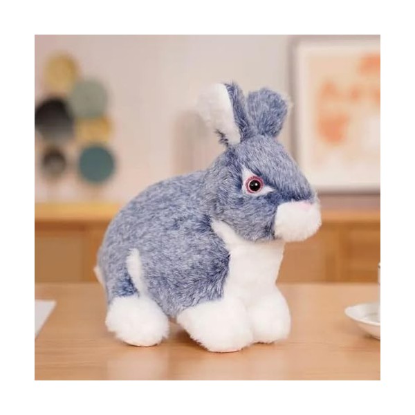 Réaliste Lapin à Fourrure Jouets en Peluche Animaux en Peluche Dessin animé Mignon Peluche poupée Jouets Maison Voiture décor