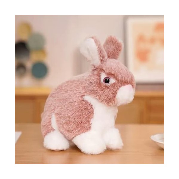 Réaliste Lapin à Fourrure Jouets en Peluche Animaux en Peluche Dessin animé Mignon Peluche poupée Jouets Maison Voiture décor