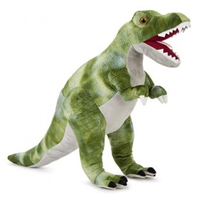 Zappi Co T-Rex Vert Peluche pour Enfants Hauteur de 48-50 cm Collection danimaux de Safari Ours en Peluche Premier Enfan