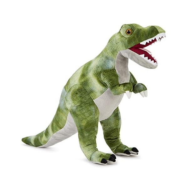 Zappi Co T-Rex Vert Peluche pour Enfants Hauteur de 48-50 cm Collection danimaux de Safari Ours en Peluche Premier Enfan