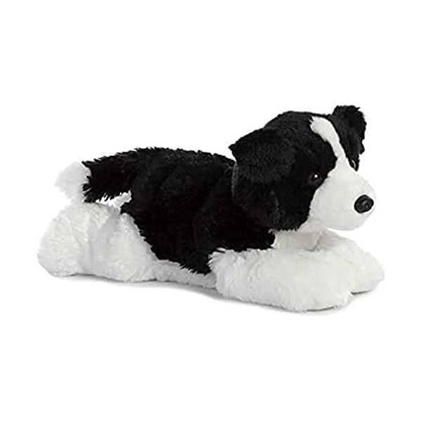 Aurora, 31566, Flopsies Le Border Collie, 30cm, Peluche, Noir and Blanc