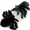 Doudou Araignée Gris + Noir Peluche Spider Tarentule* Lot de 2 Peluche Araignée Set 2 Araignées 