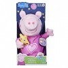 Peppa Pig Peppas Bedtime Lullabies Poupée chantante en Peluche avec Accessoire Ours en Peluche, 3 chansons, 3 Phrases, à par