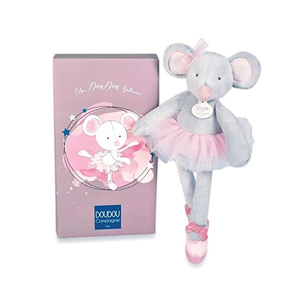 Doudou et Compagnie - Doudou Lapin - Lapin Tutu - Rose - 30 cm - MON DOUDOU BALLERINE - DC3972