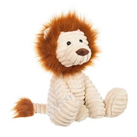 Apricot Lamb Peluche lion en velours côtelé - Idéale pour les enfants - 21,6 cm