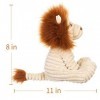 Apricot Lamb Peluche lion en velours côtelé - Idéale pour les enfants - 21,6 cm