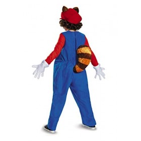Disguise Mario Raccoon Deluxe Super Mario Bros. Nintendo Costume, Medium/7-8 by Disguise