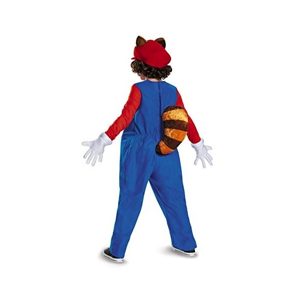 Disguise Mario Raccoon Deluxe Super Mario Bros. Nintendo Costume, Medium/7-8 by Disguise