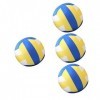 Sosoport Décoration 4Pcs Volley-Ball en Peluche Volley-Ball en Peluche en Peluche Ballon De Sport en Peluche Oreillers De Noë