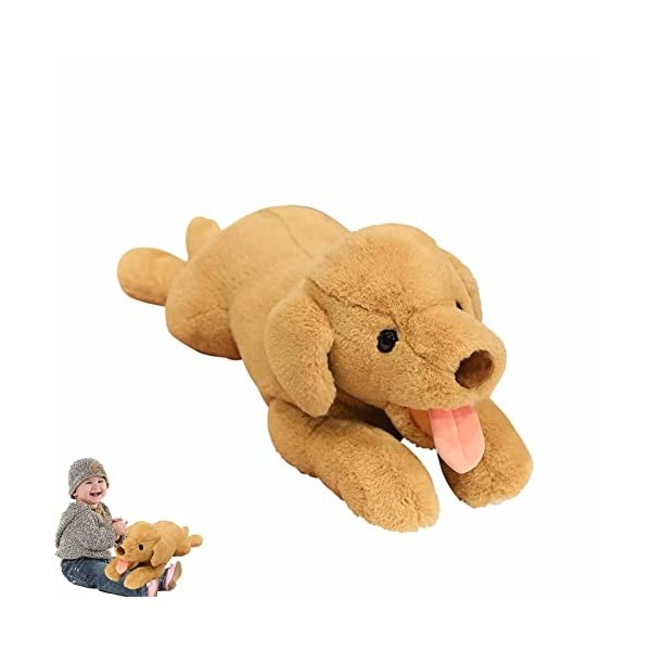 Chien en Peluche | Animaux en Peluche pour Chiots,Grand Chien en Peluche câlin Jouet Vacances fête Nouvel an Cadeau pour Adul